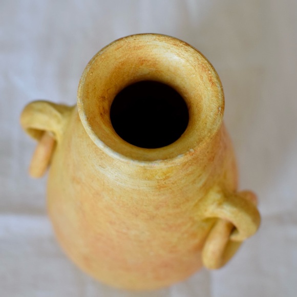 Vintage Clay Jug Vase Handled - Picture 6 of 7